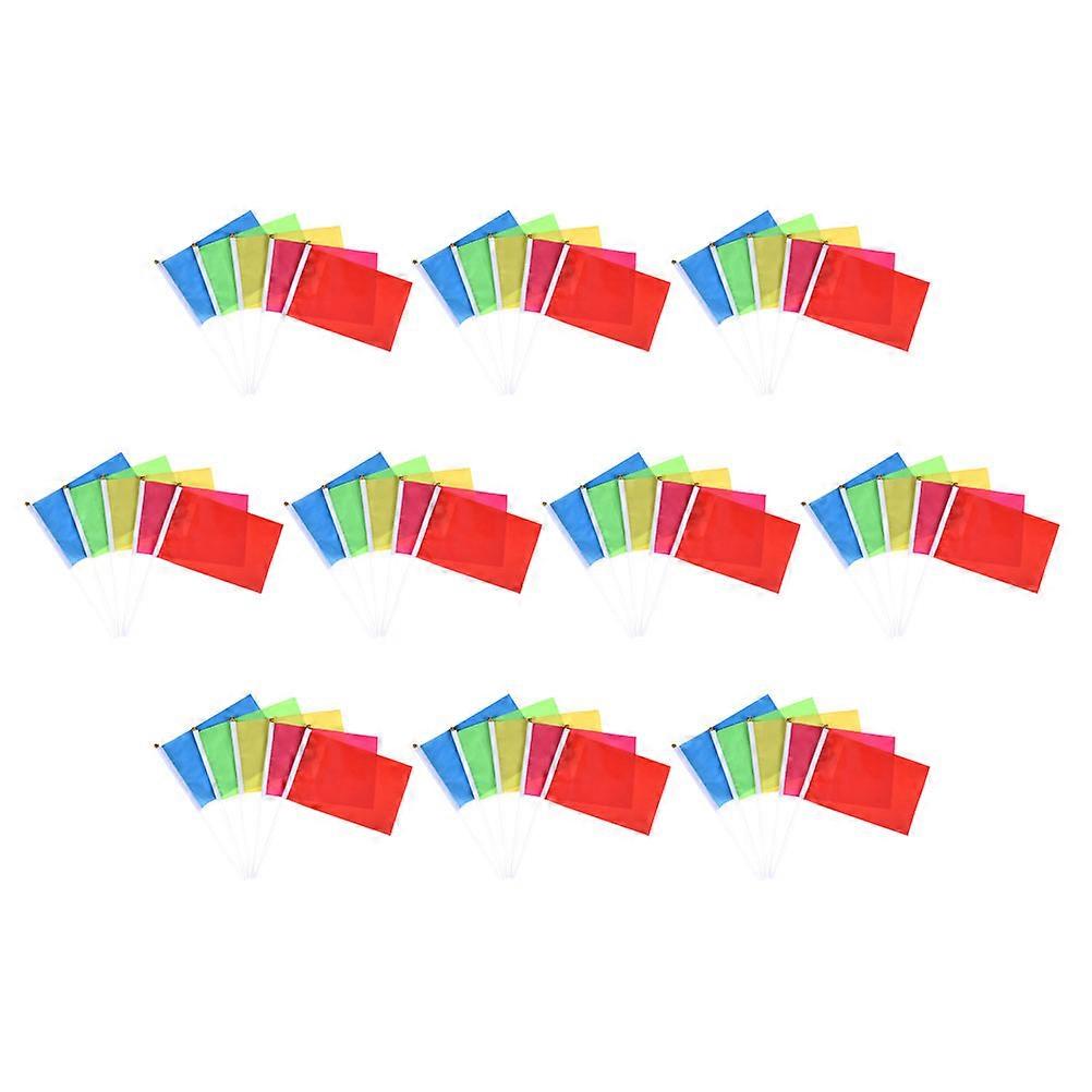 50Pcs Handheld Flags for Boating Safety and Tubing Assorted Color
