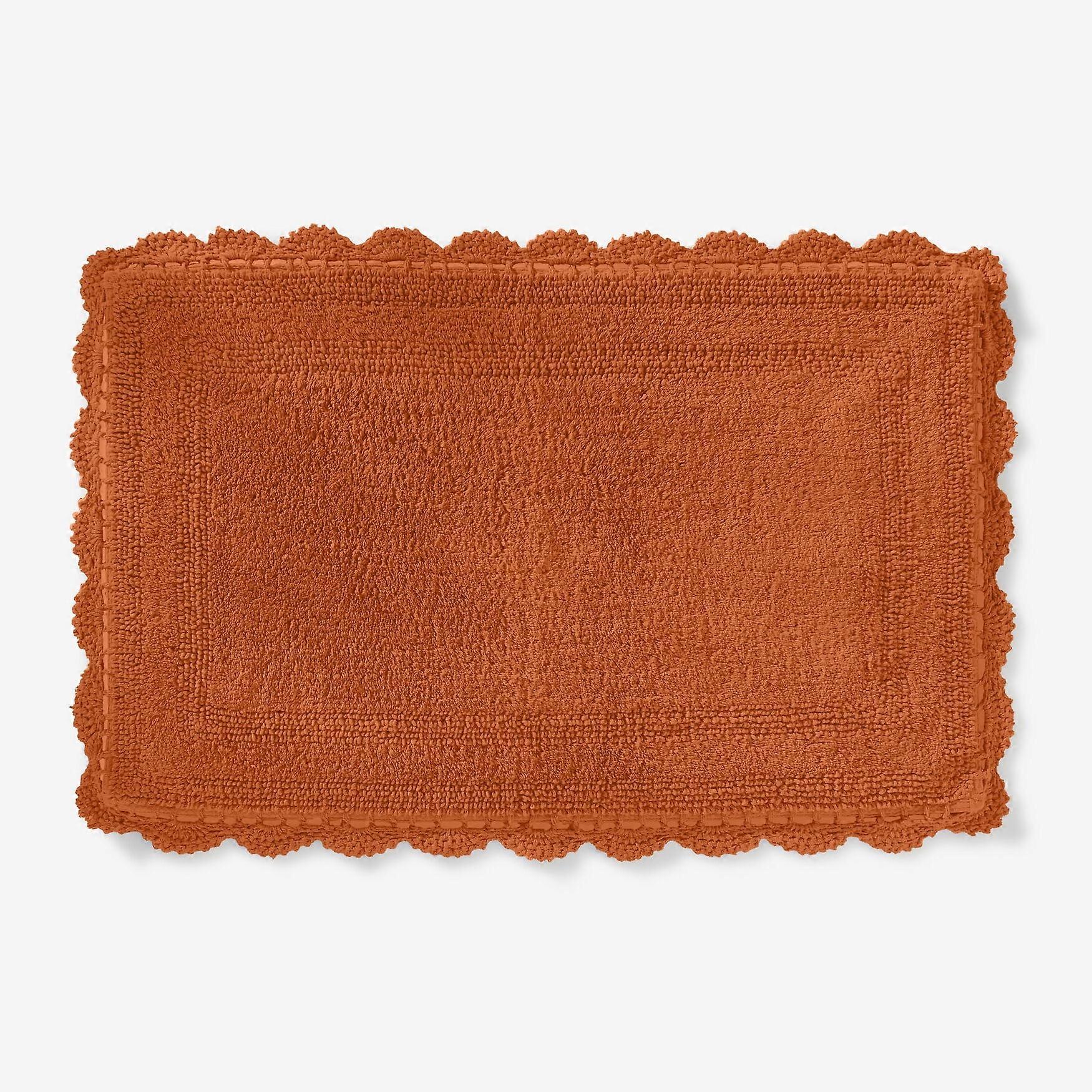 BrylaneHome Rectangular Crochet Bath Mat