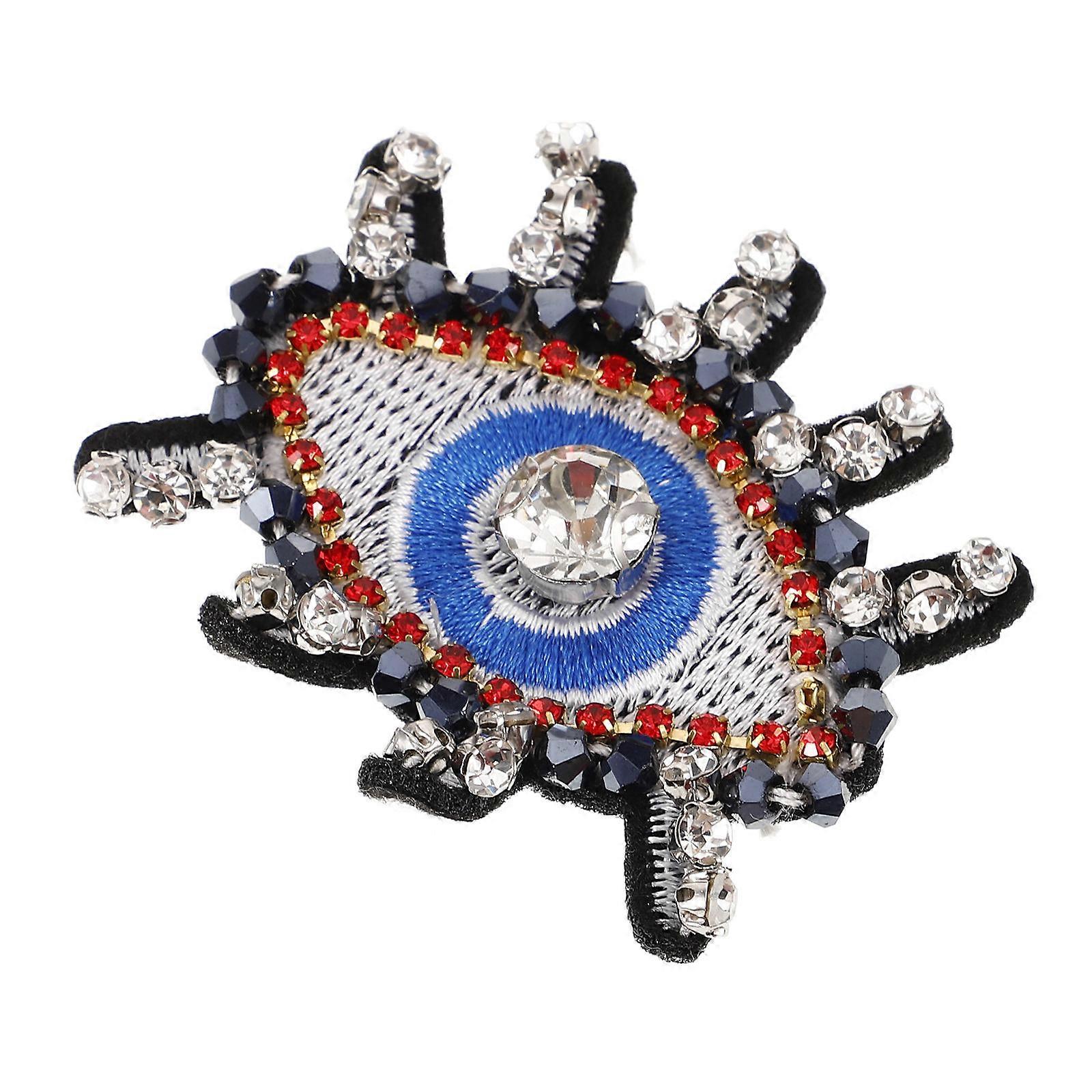 Decorative Cartoon Patch Clothes Applique with Rhinestones for Decoration