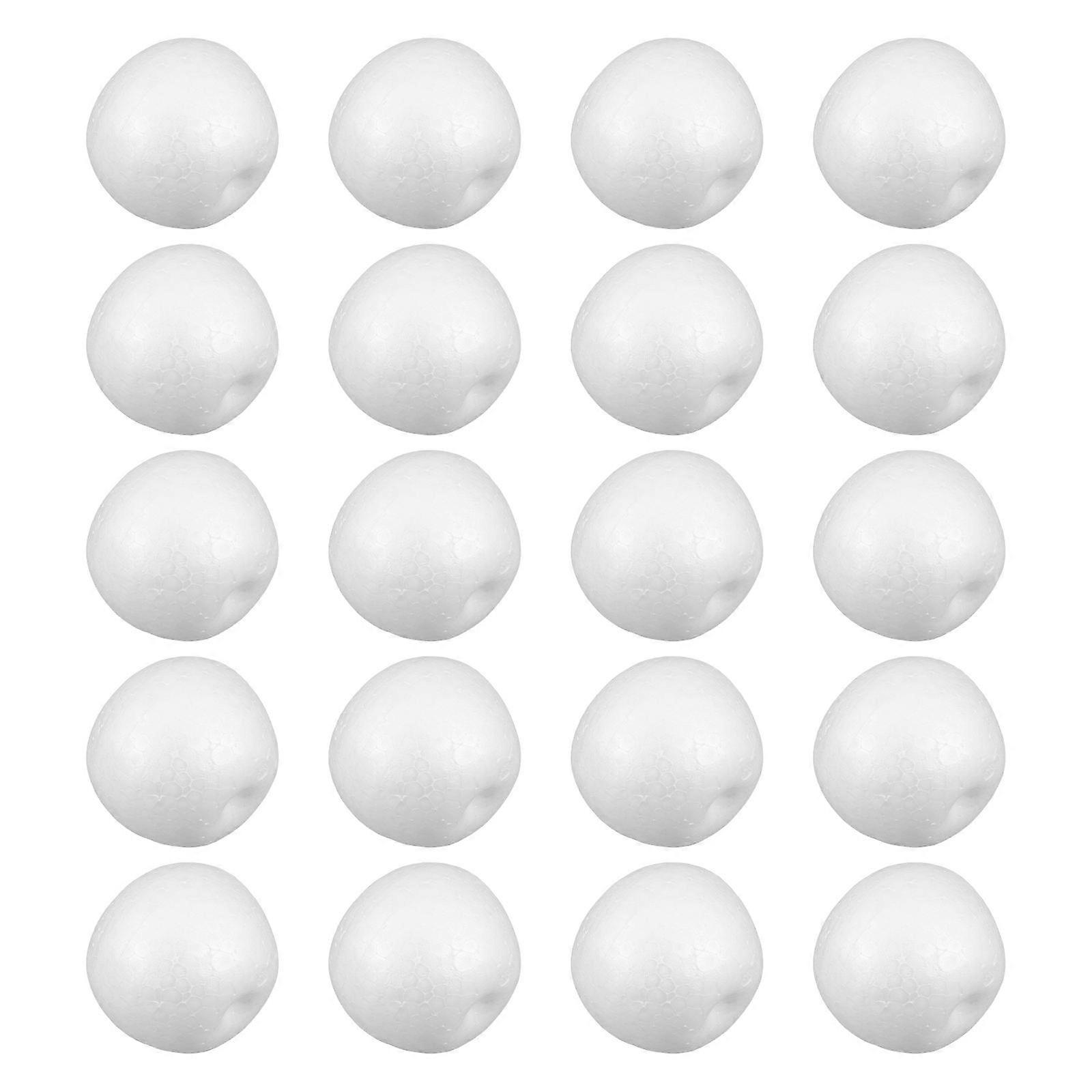 Foam Apples for Crafts 20Pcs White Polystyrene Apple Models for Painting