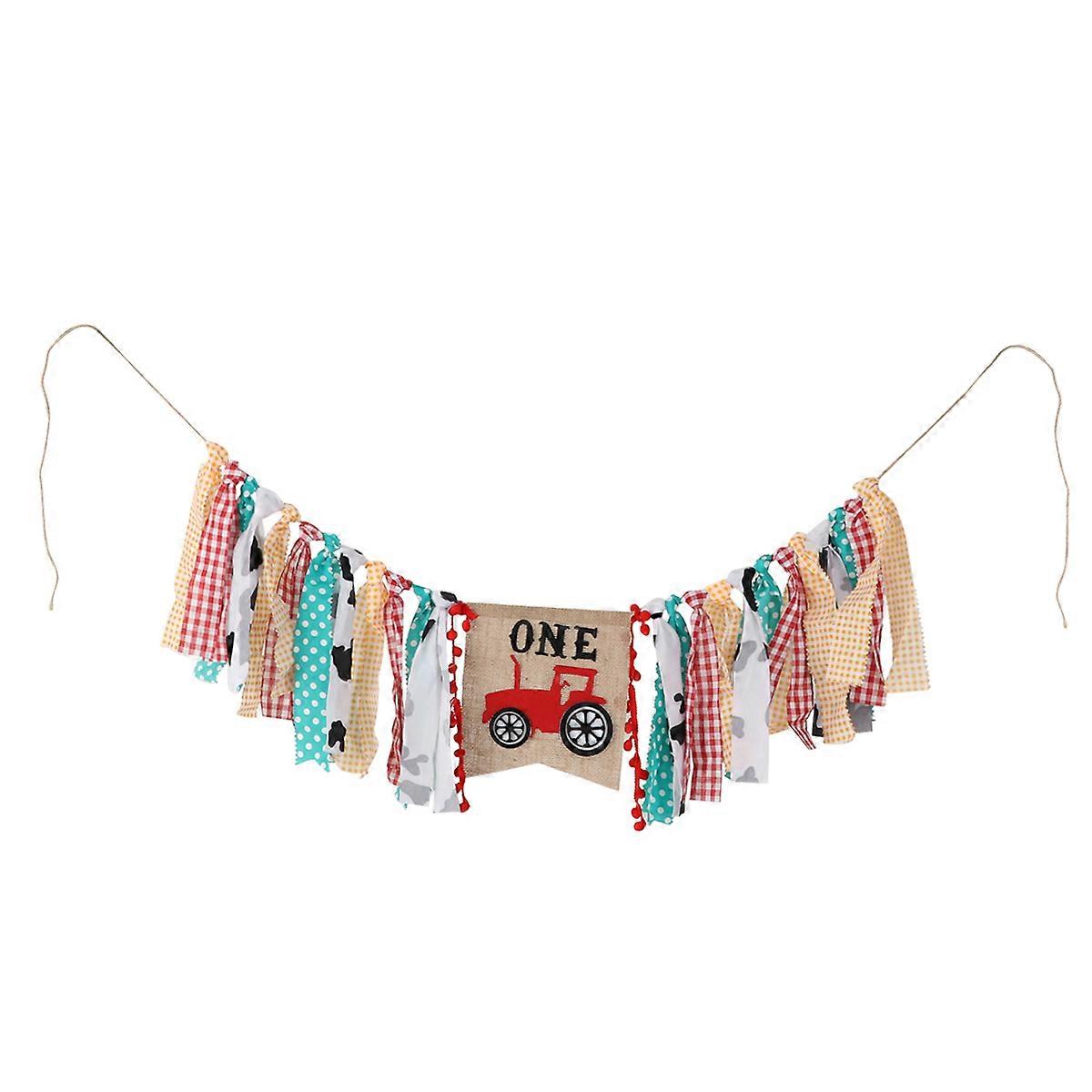 Hanging Bunting Birthday Party Decoration for 3Pcs Pull Flag