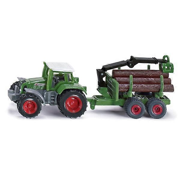 Voitures miniatures SIKU Micki Tracteur en métal avec remorque à bois