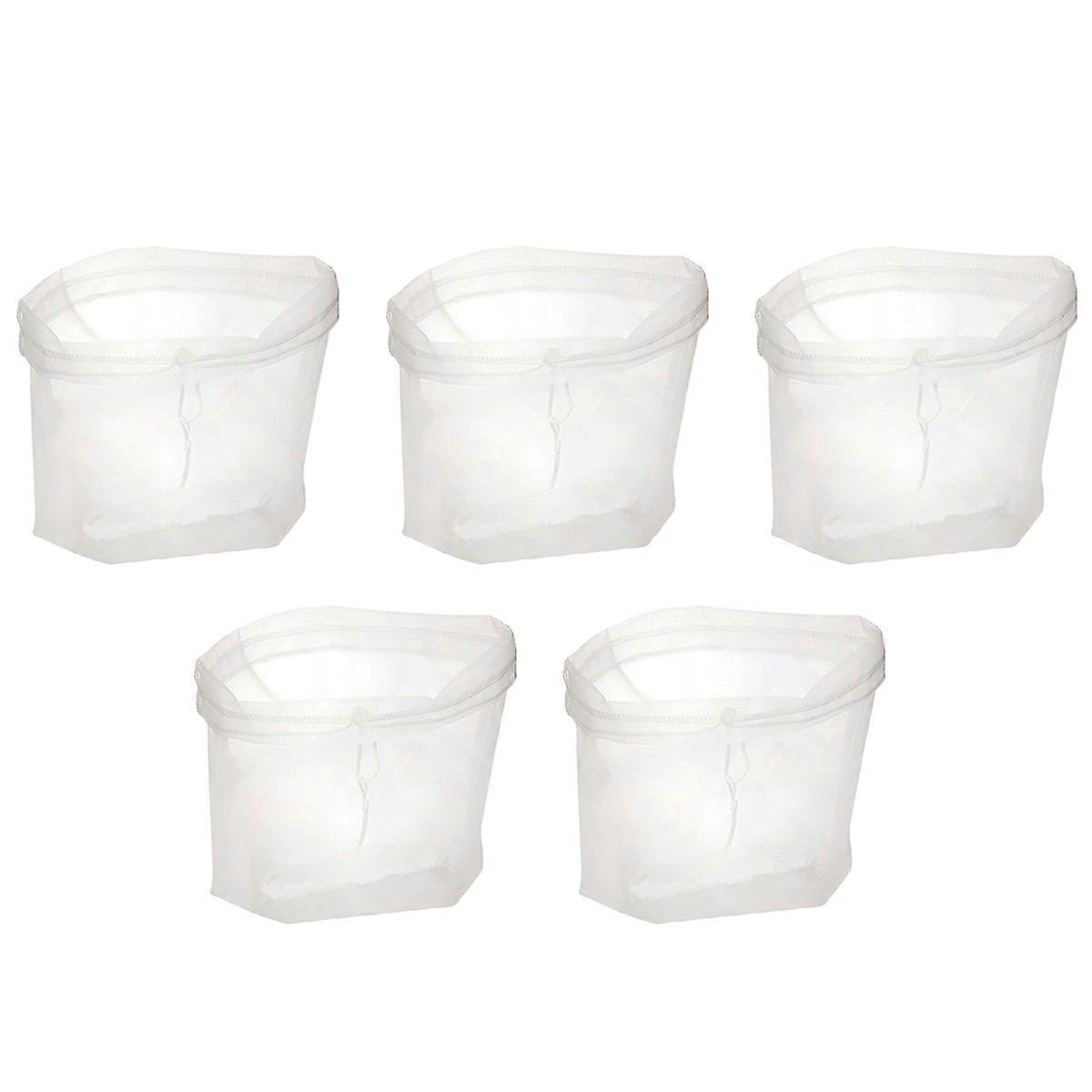 Soy Milk Filter Bag Nut Milk Bag for Straining 10Pcs White Kitchen Use