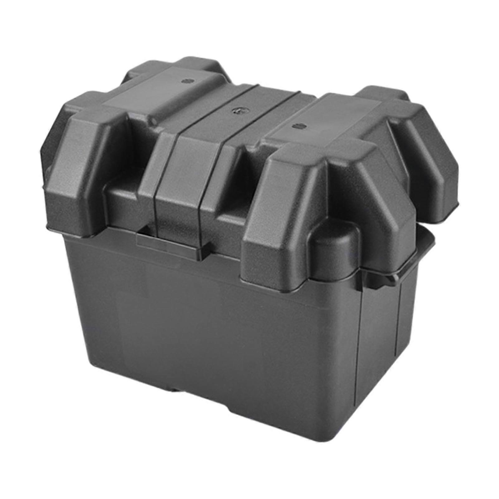 Heavy Duty Battery Box with Secure Protection, Weatherproof 12V Marine Case for RV Boat Camping