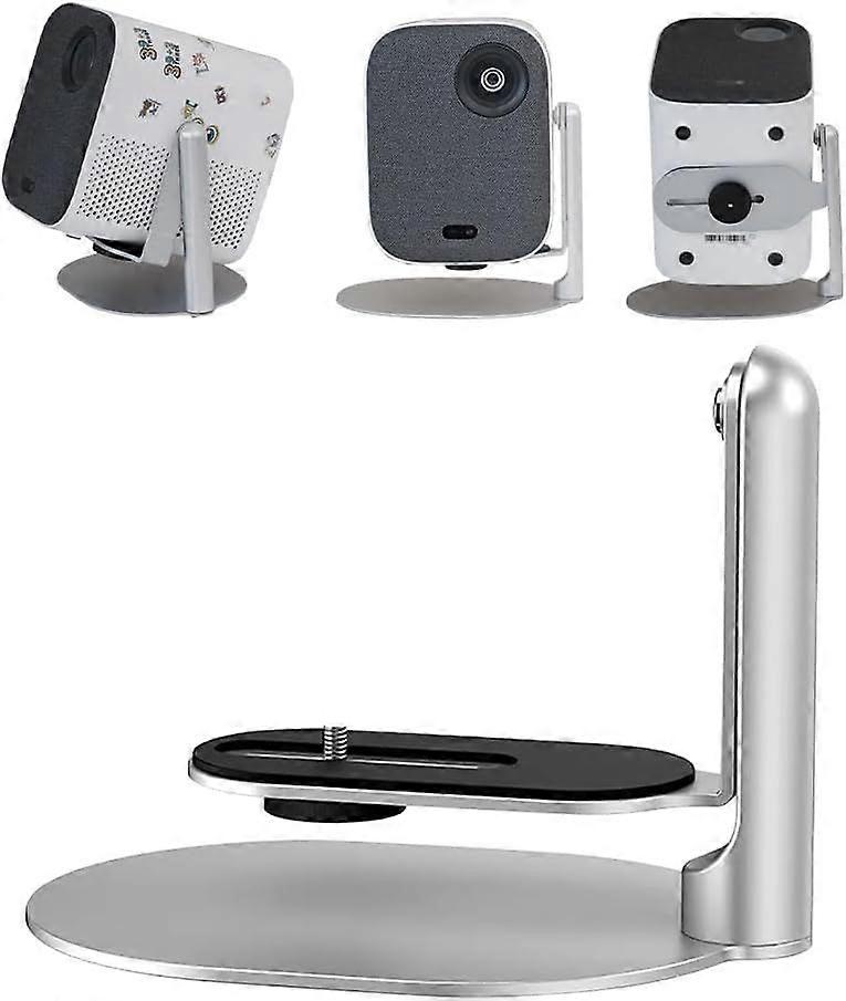 Adjustable Angle Metal Projector Mount, Desktop Projector Stand, Compatible with 1/4" (6mm) Screw Interface