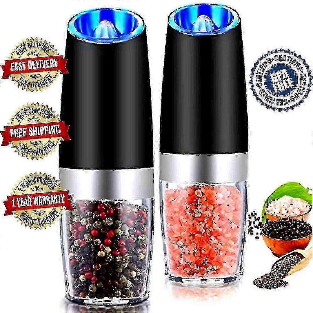 Electric Automatic Gravity Induction Salt And Pepper Grinder Stainless Steel - C&S