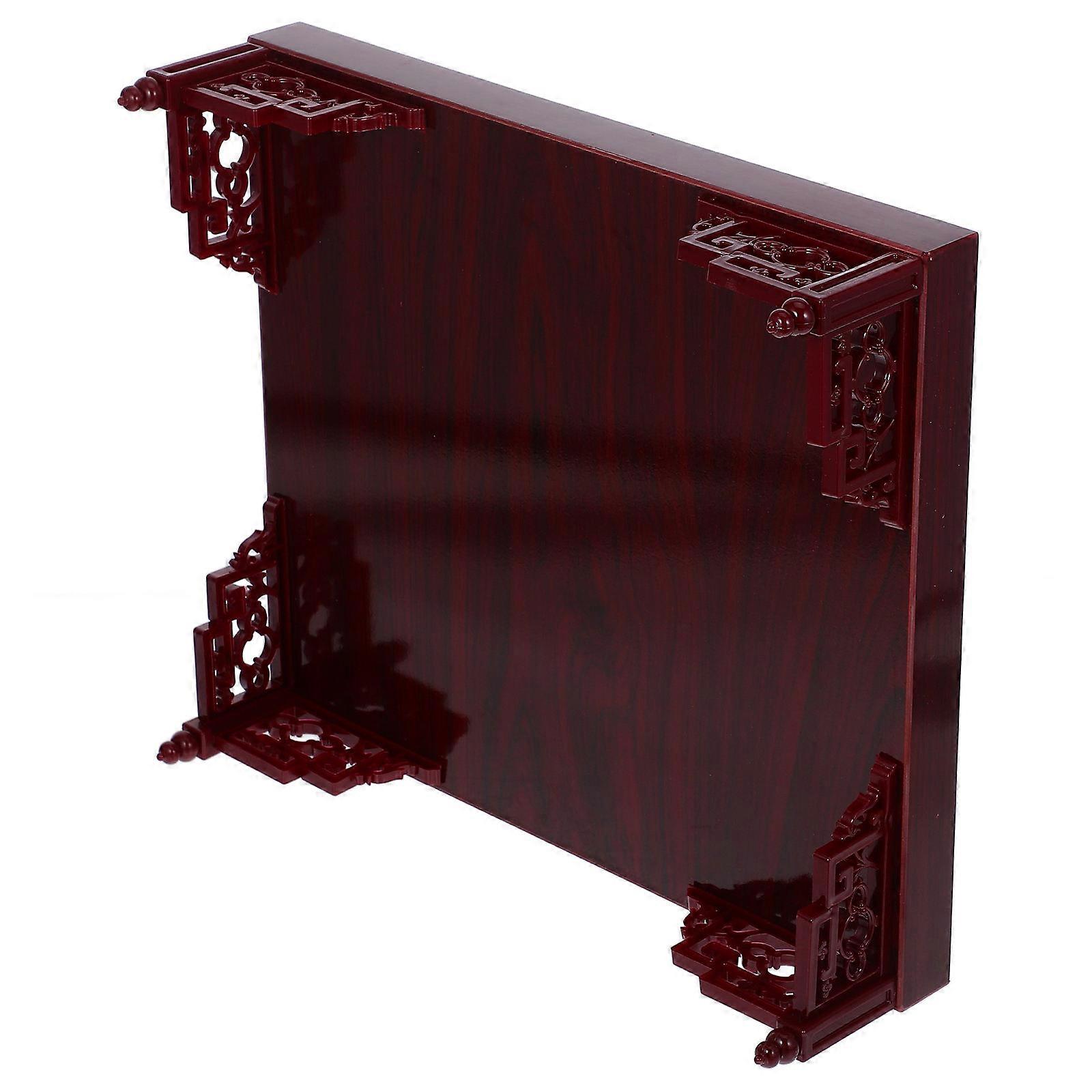 Wall Mounted Buddhist Offering Table Wood Red Household Incense Burner Table