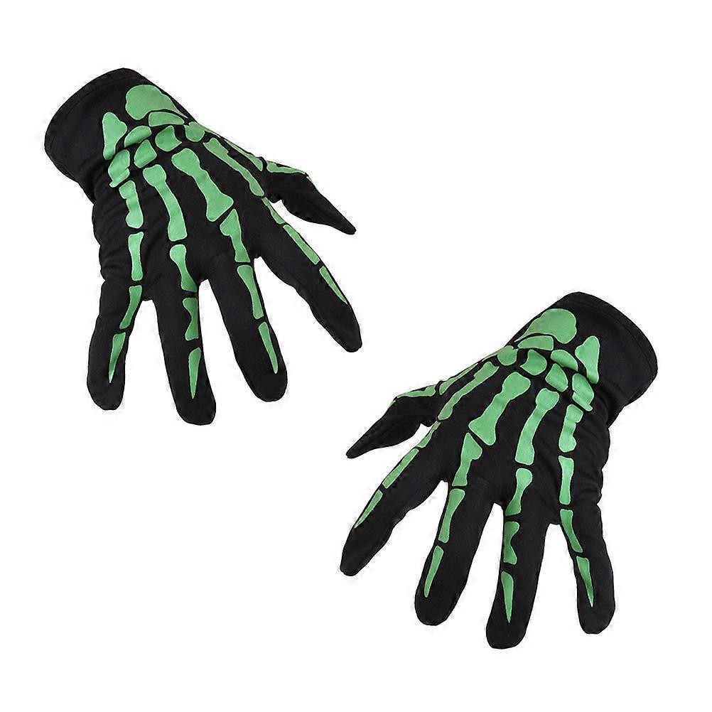 Men's Novelty Gloves Finger Skeleton Pattern For Festivals 1 Pair