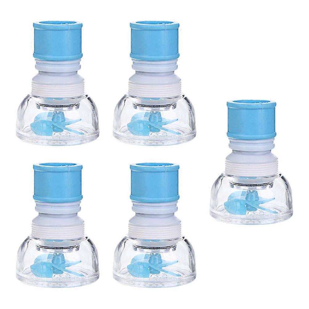 5Pcs Kitchen Sink Nozzle Filter With Splashproof Rotatable Design For Bathroom Use In Practical Style