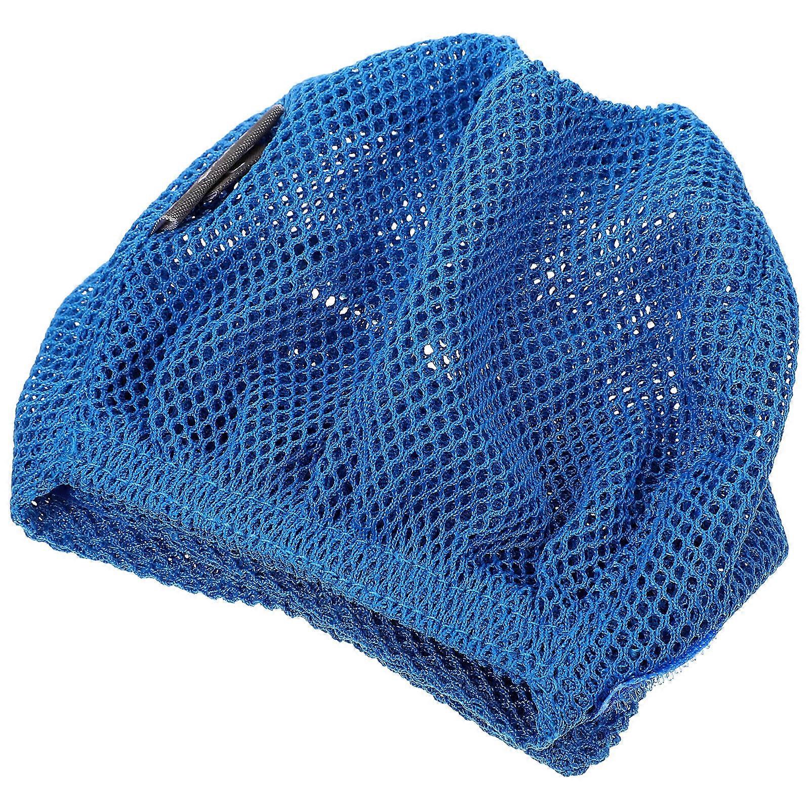 Multi-Function Mesh Muzzle Cat Muzzle for Grooming Blue Polyester Accessory