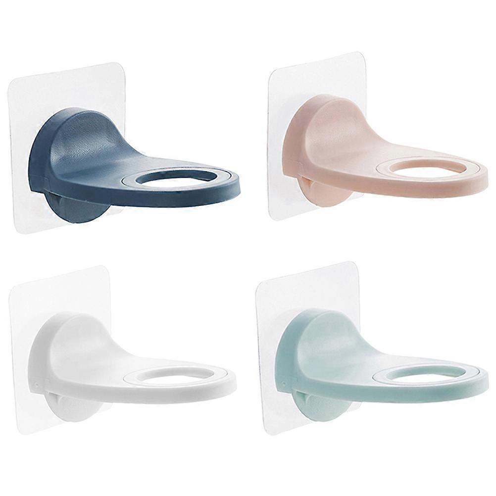 Shower Gel Organizer Wall Mounted Storage Shelf with 4Pcs Plastic Holders