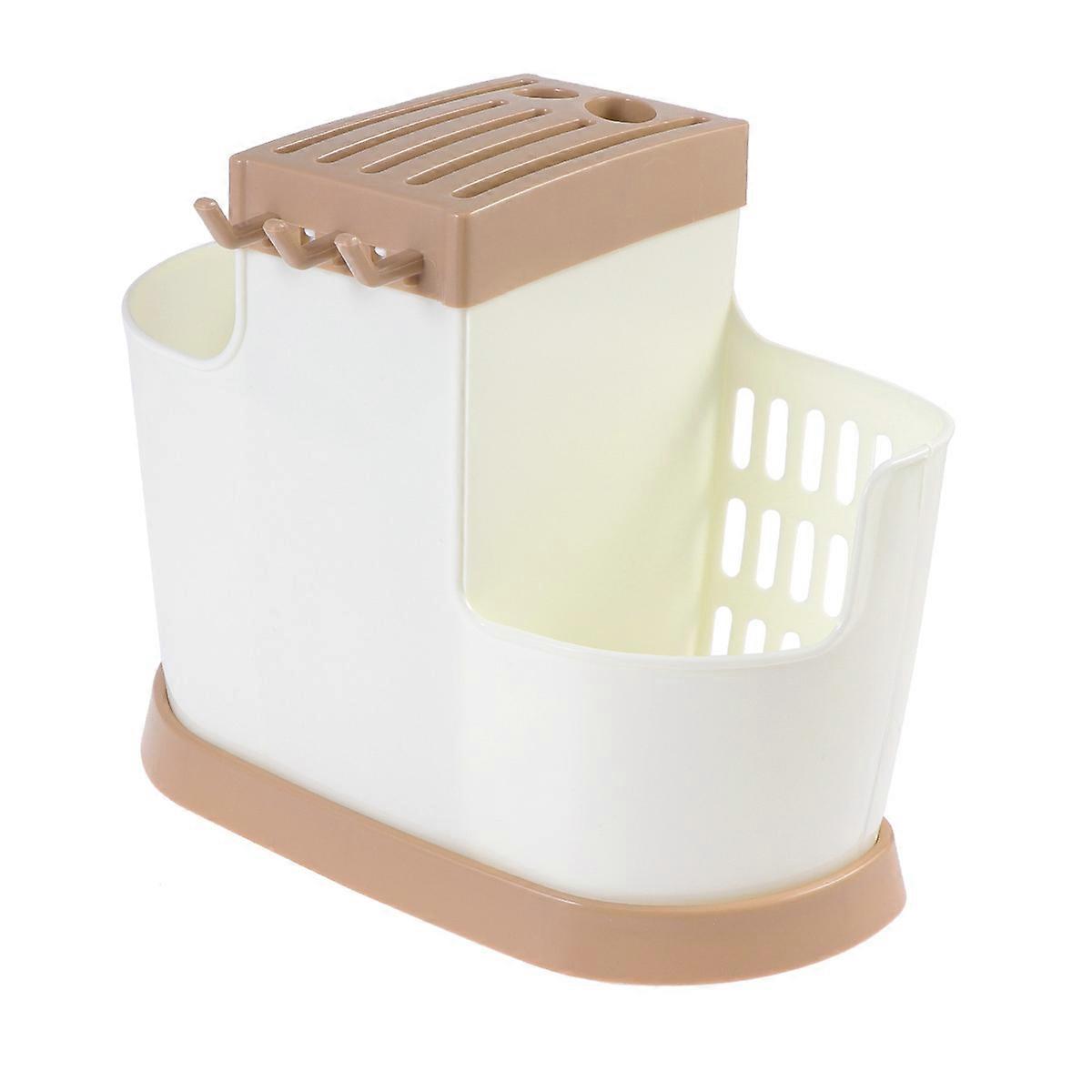 Practical Chopsticks Rack Spoon Container for Kitchen Use White