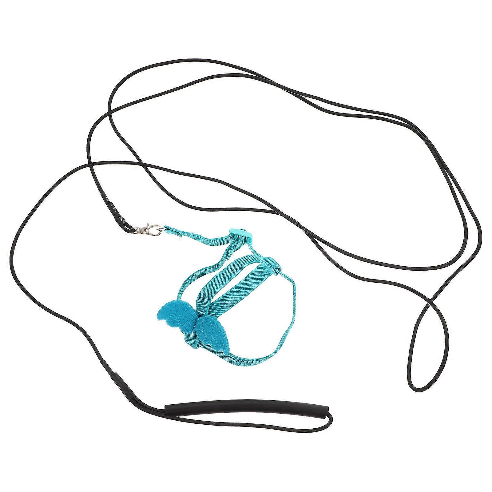 Wear-Resistant Parrot Harness for Bird Control 5Pcs Sky-Blue Set