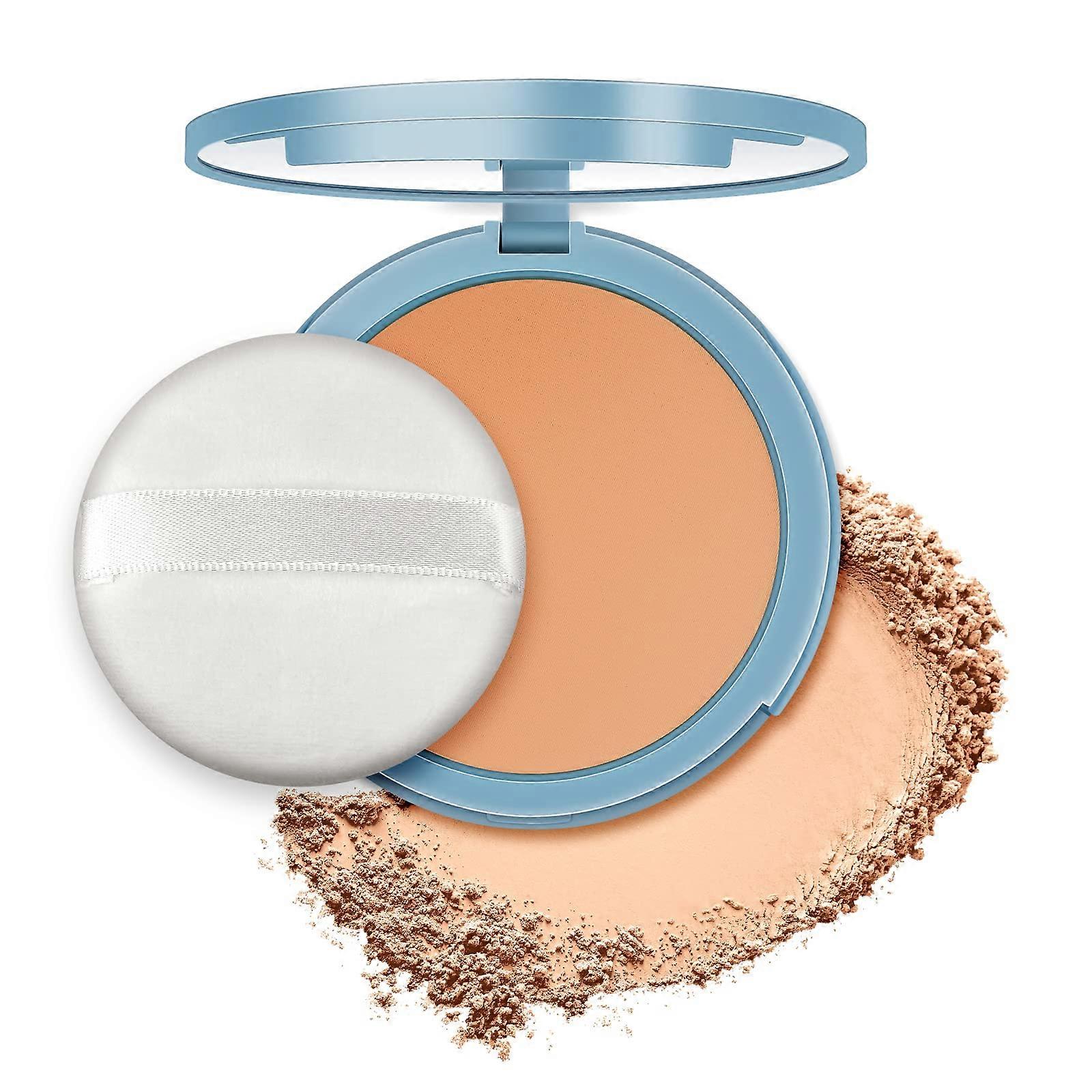 Face Setting Powder Oil Control Long Lasting Matte Waterproof Lightweight Flawless Finish Compact