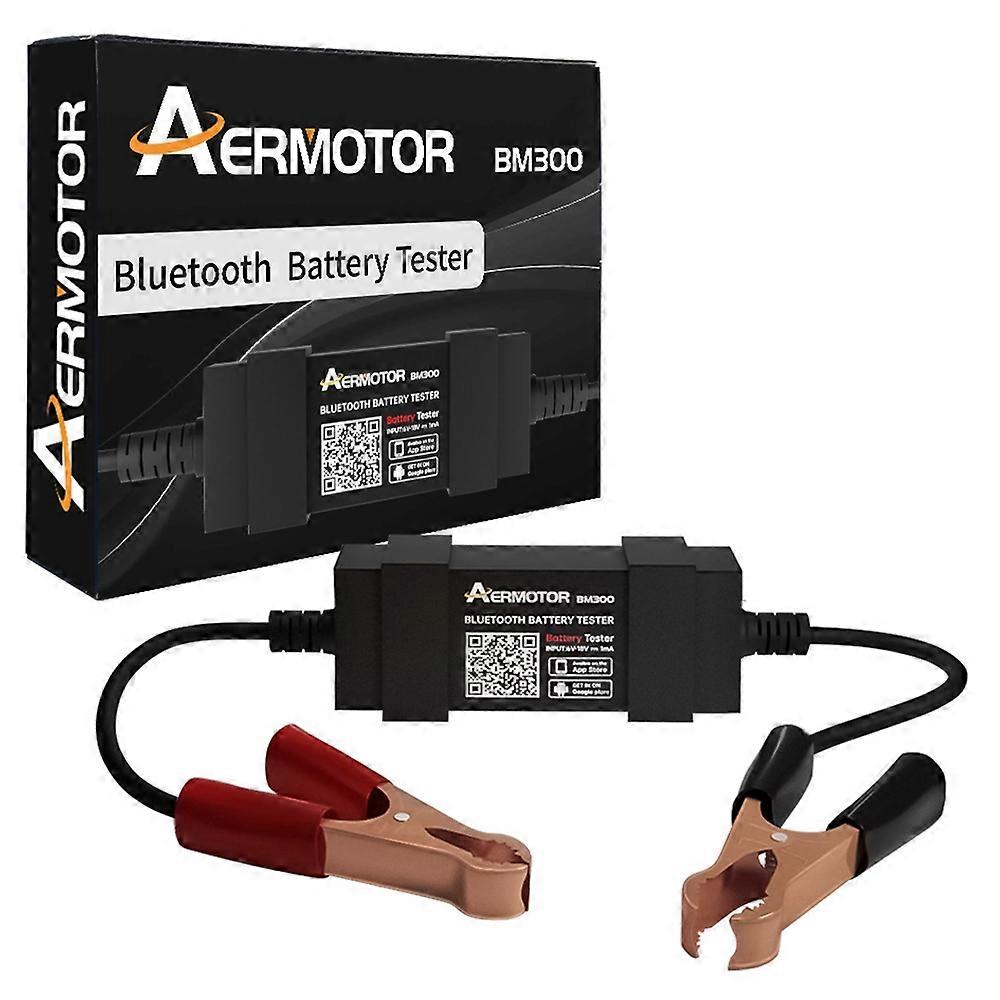 AERMOTOR BM300 Car Battery Tester Wireless Bluetooth-compatible 12V Car Battery Testing Charging Cra