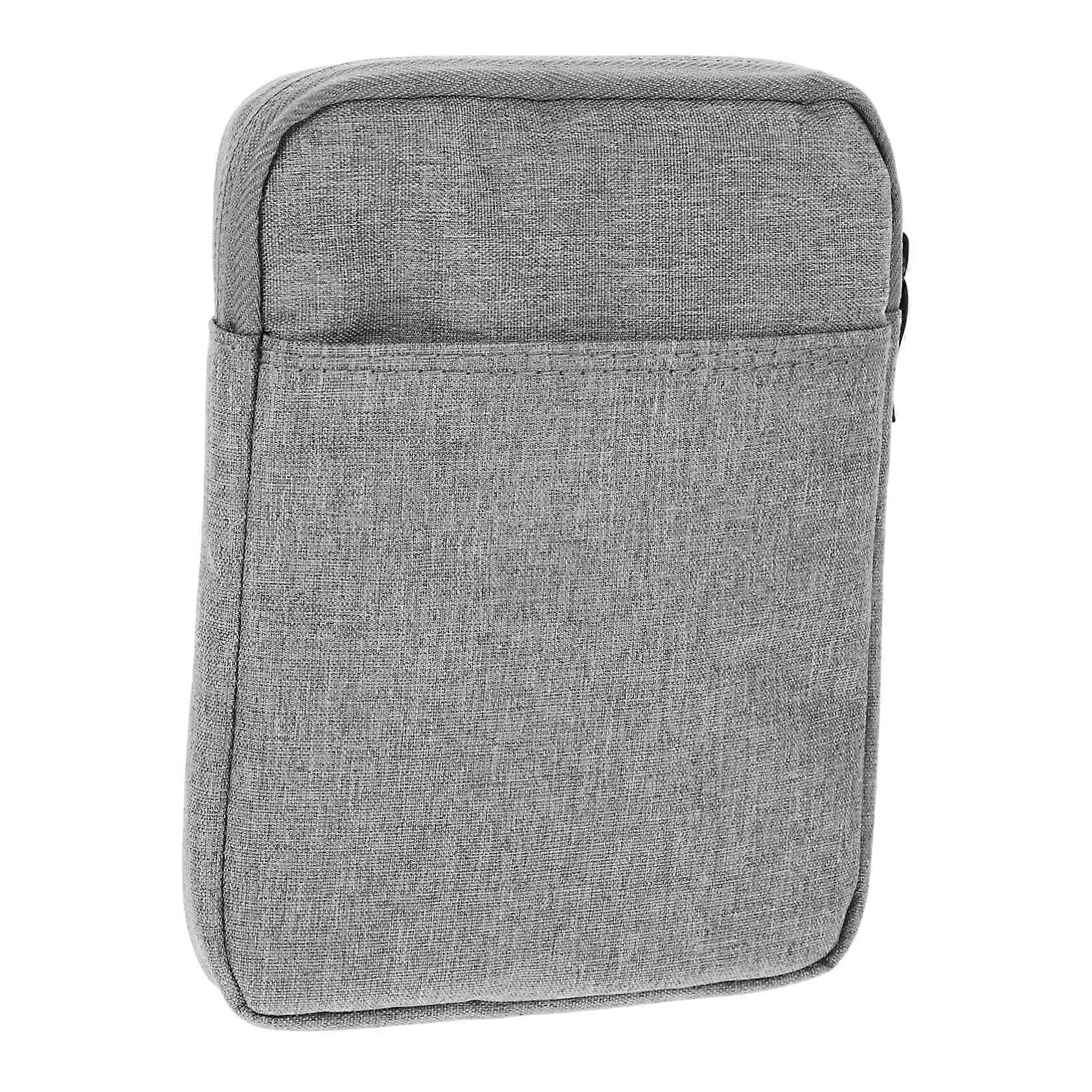 Ebook Reader Case with Splashproof Protection and Accessory Pocket, Stylish Grey Tablet Sleeve
