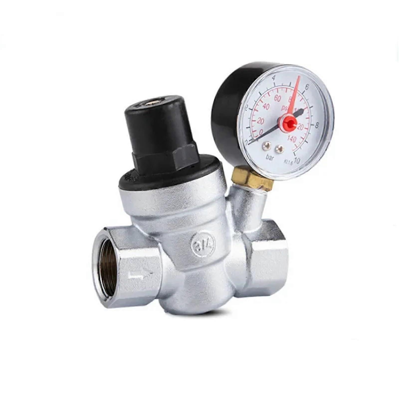 Brass Water Pressure Regulator with Gauge DN15 DN20 for Precise Control and Leak Operation