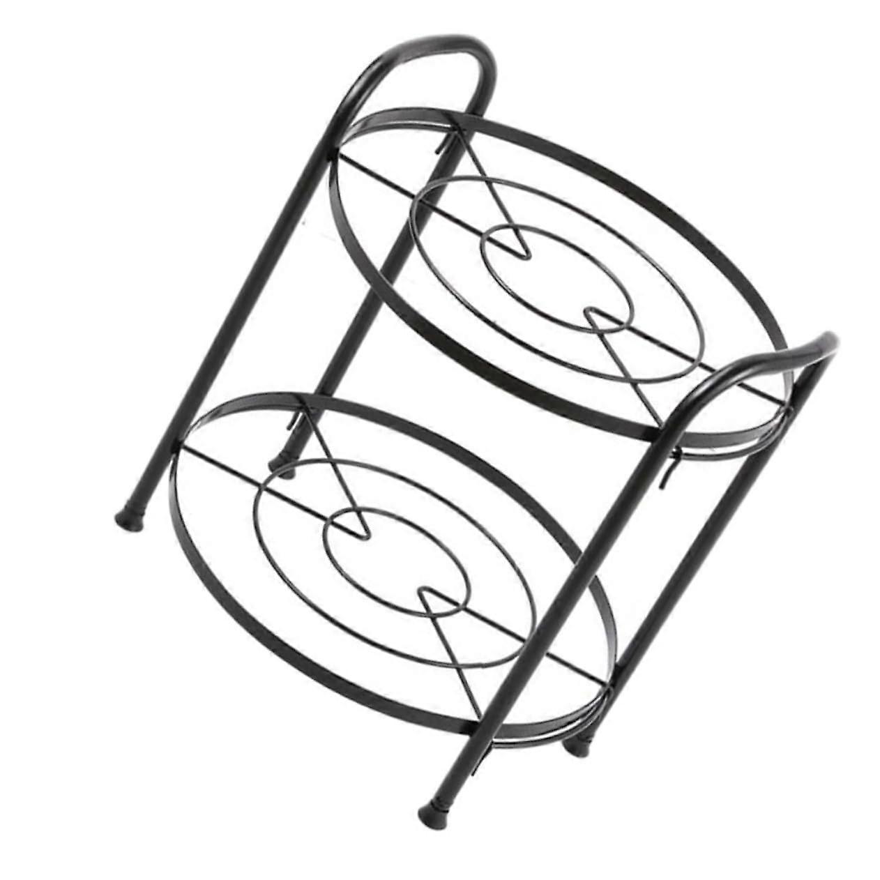 Kitchen Storage Rack, MultiTier Pot and Pan Organizer, Freestanding SpaceSaving Cookware Shelf