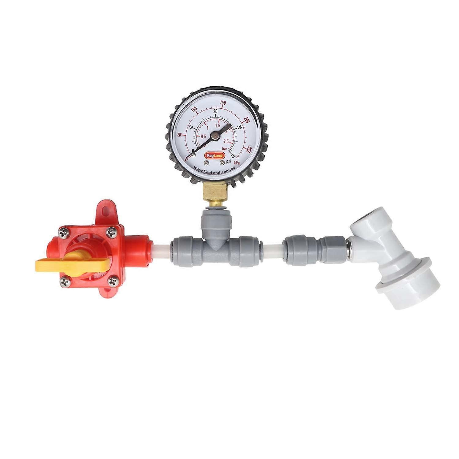 Adjustable Ball Lock Spunding Valve Kit for Beer Kegs, Precision Pressure Control Home Brewing