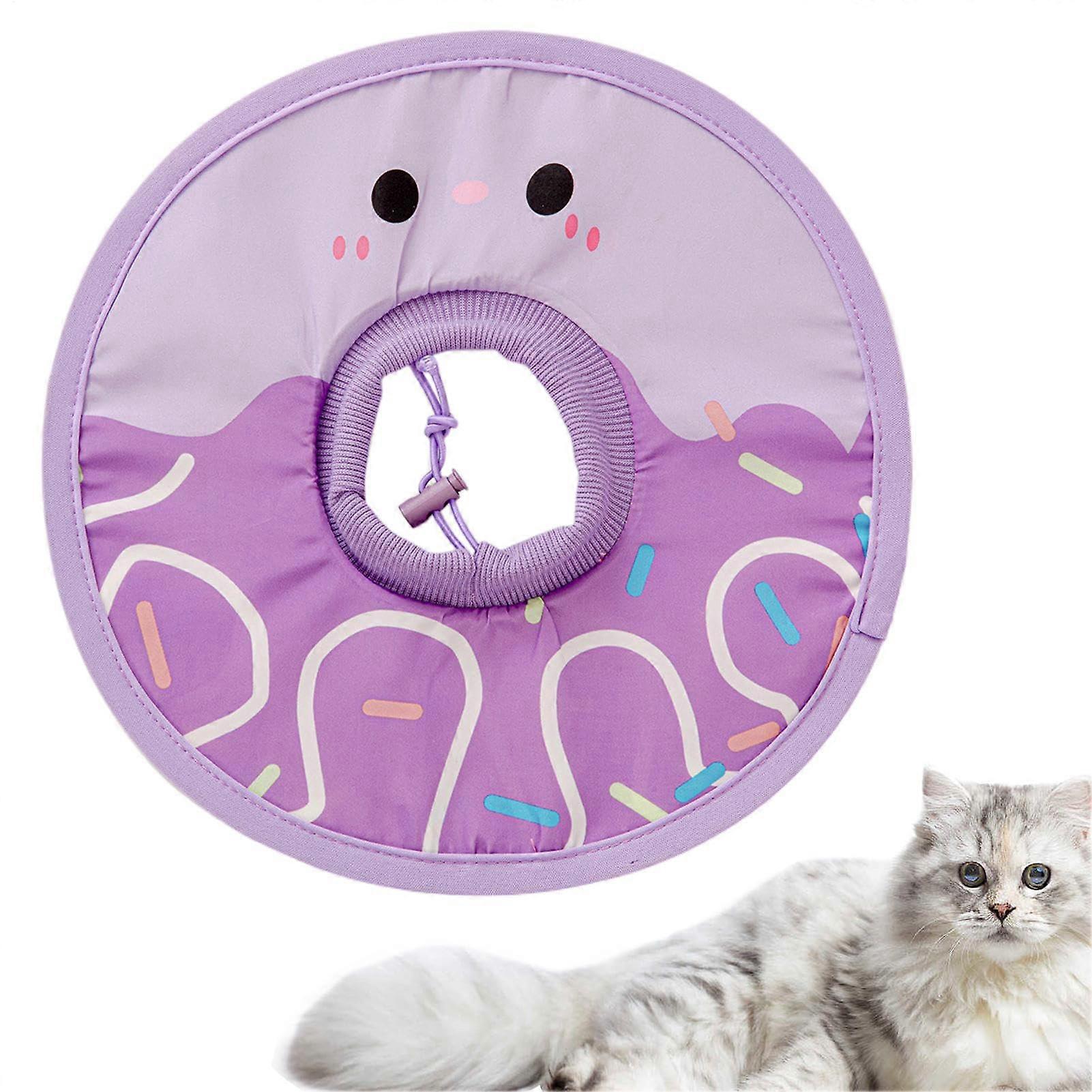 Foldable Cat Recovery Collar with Waterproof Easy Clean, Comfortable Cat Cone for Scratch Protection