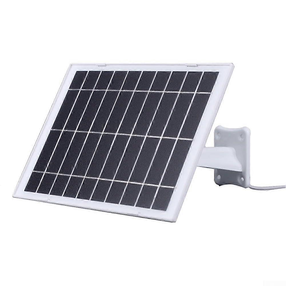 5V 8W Monocrystalline Solar Panel for Security Camera, USBC Charger with 3m Cable, Weatherproof