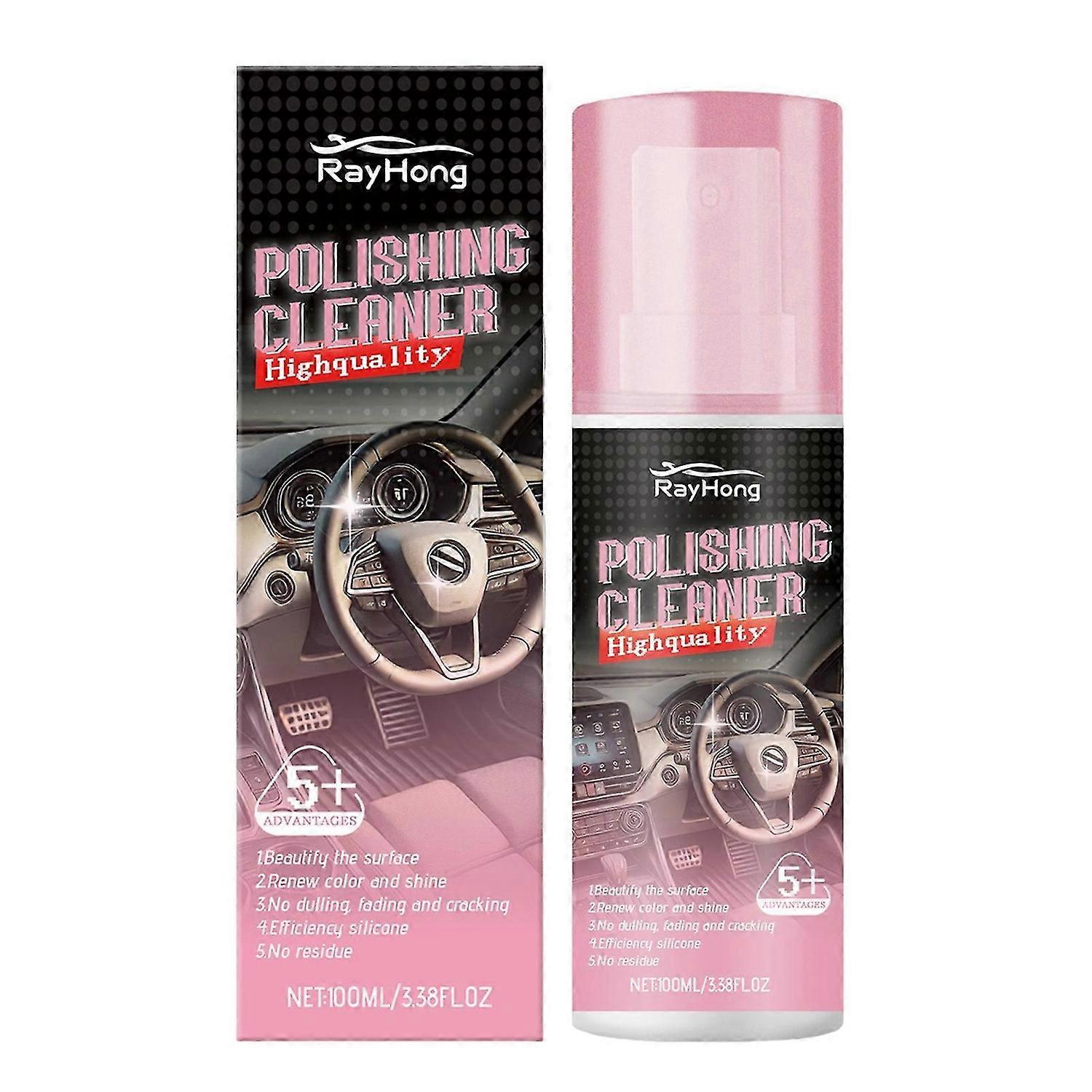 Car Interior Polishing Cleaner Ultimates Car Shine Solution for Car Interior