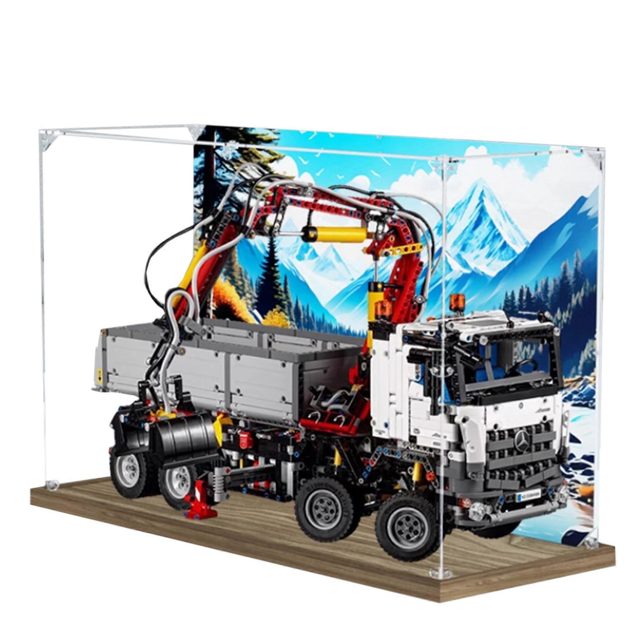 DustProof Acrylic Display Case for  42043 Truck Set, Clear ScratchResistant Box, Easy Assembly