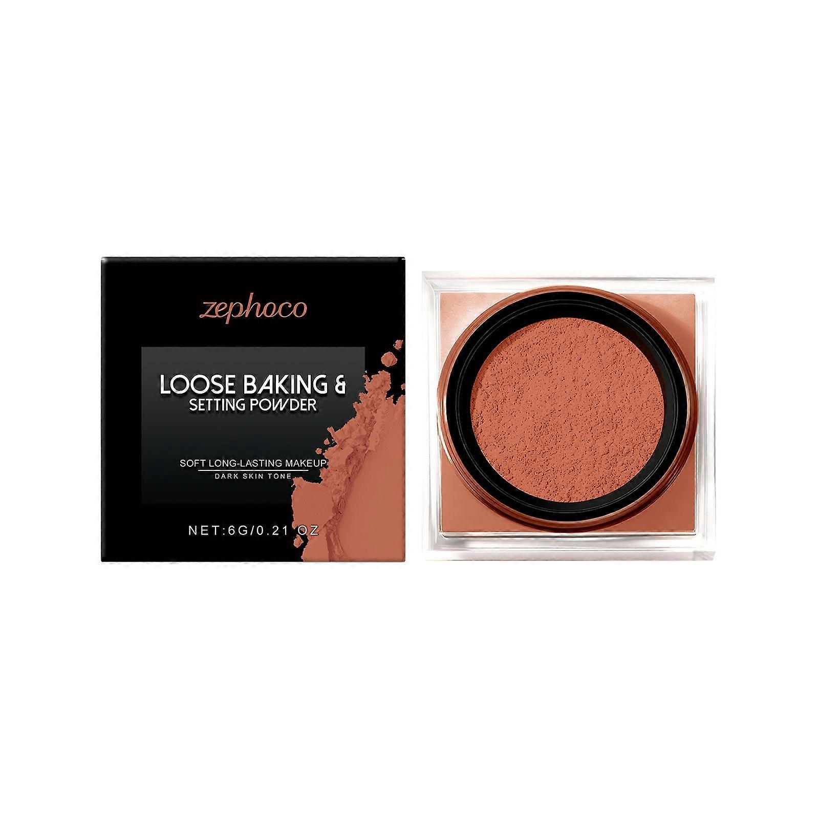 Zephoco Deep Skin Tone Soft Matte Setting Powder - Lightweight, Natural, Smooth, Delicate, Soft, And Long-Lasting.