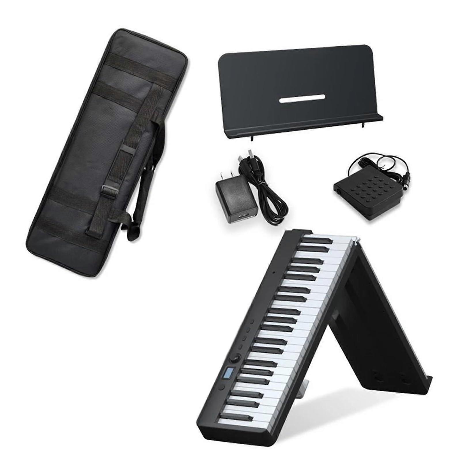 Digital Piano 88 Keys Foldable Full Size Keyboard with MIDI and Recording Function for Beginners