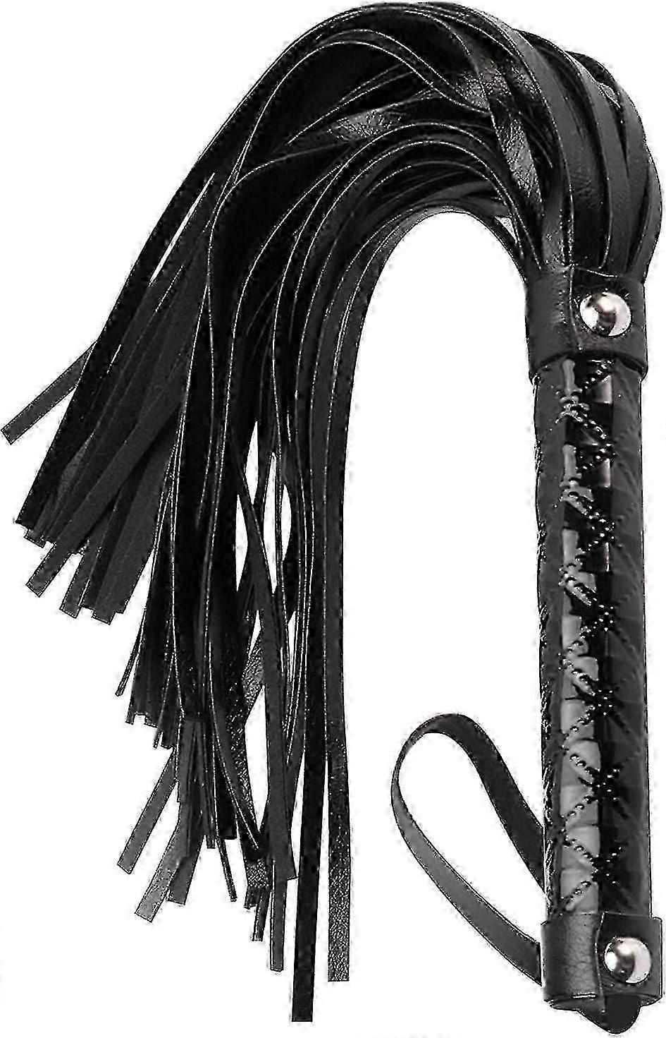Soft Leather Riding Crop Whip for Equestrian & Cosplay