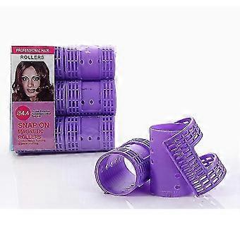 3 Packs 18 Pieces Snap On Hair Rollers Steam Permrods With Clips Clamps Magic Rollers Air Bang Curler