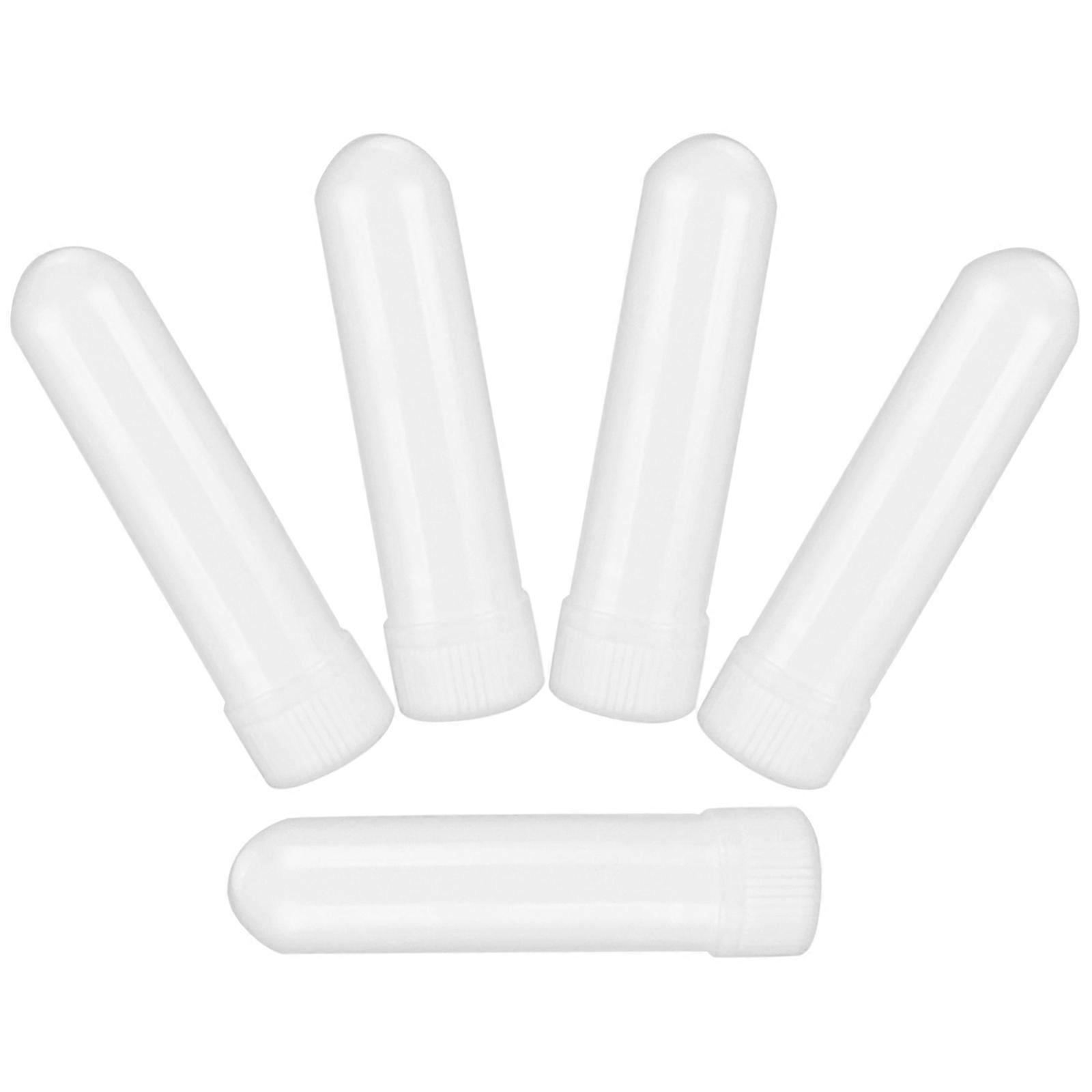 White Essential Oil Tubes for Breath Use 10Pcs