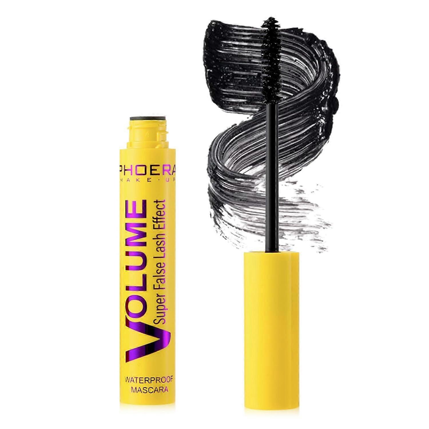 Waterproof Volumizing Mascara Smudgeproof Long Lasting Curl Clump  for Thick Defined Lashes