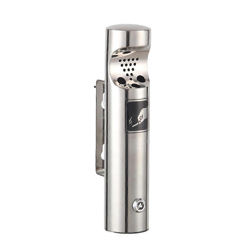 Wall Mounted Ashtray Outdoor Metal Cigarette Receptacle with Durable SpaceSaving Design