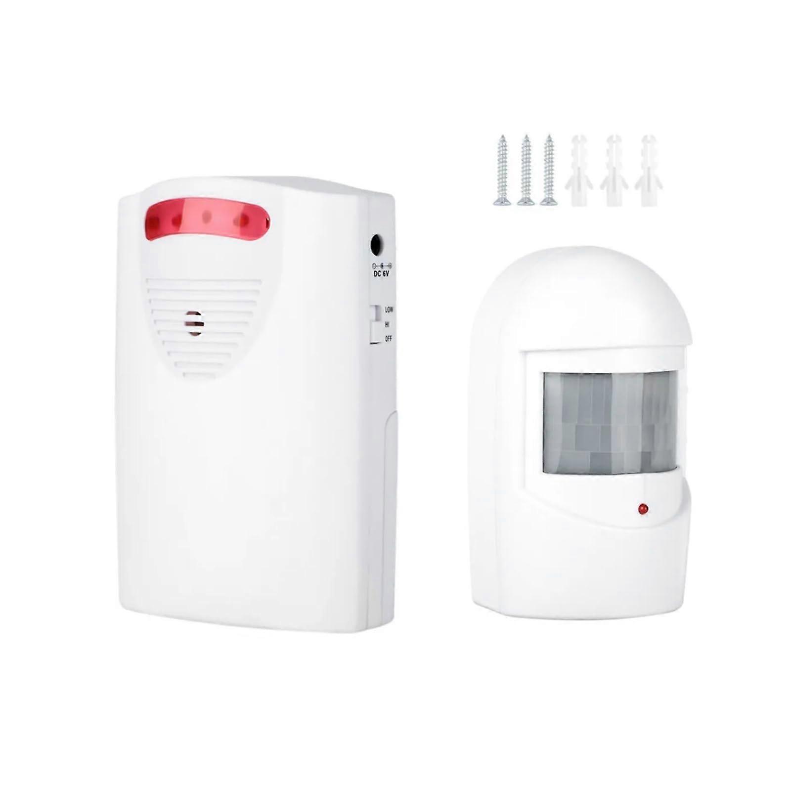 Wireless Driveway Alarm with Loud 110dB Chime, Battery Powered Motion Sensor for Home Security