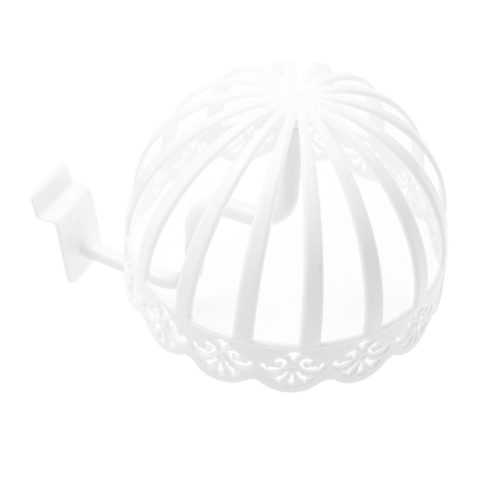 Plastic Baby Hat Display Holder Hat Storage Rack for Storage 2Pcs White