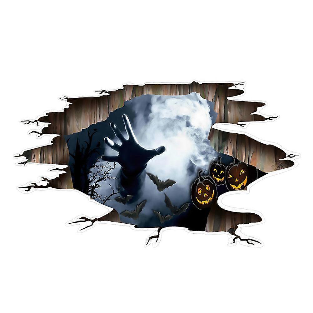 Halloween Door Sticker 3D Horror Claw Paste for Decor Creative Pattern