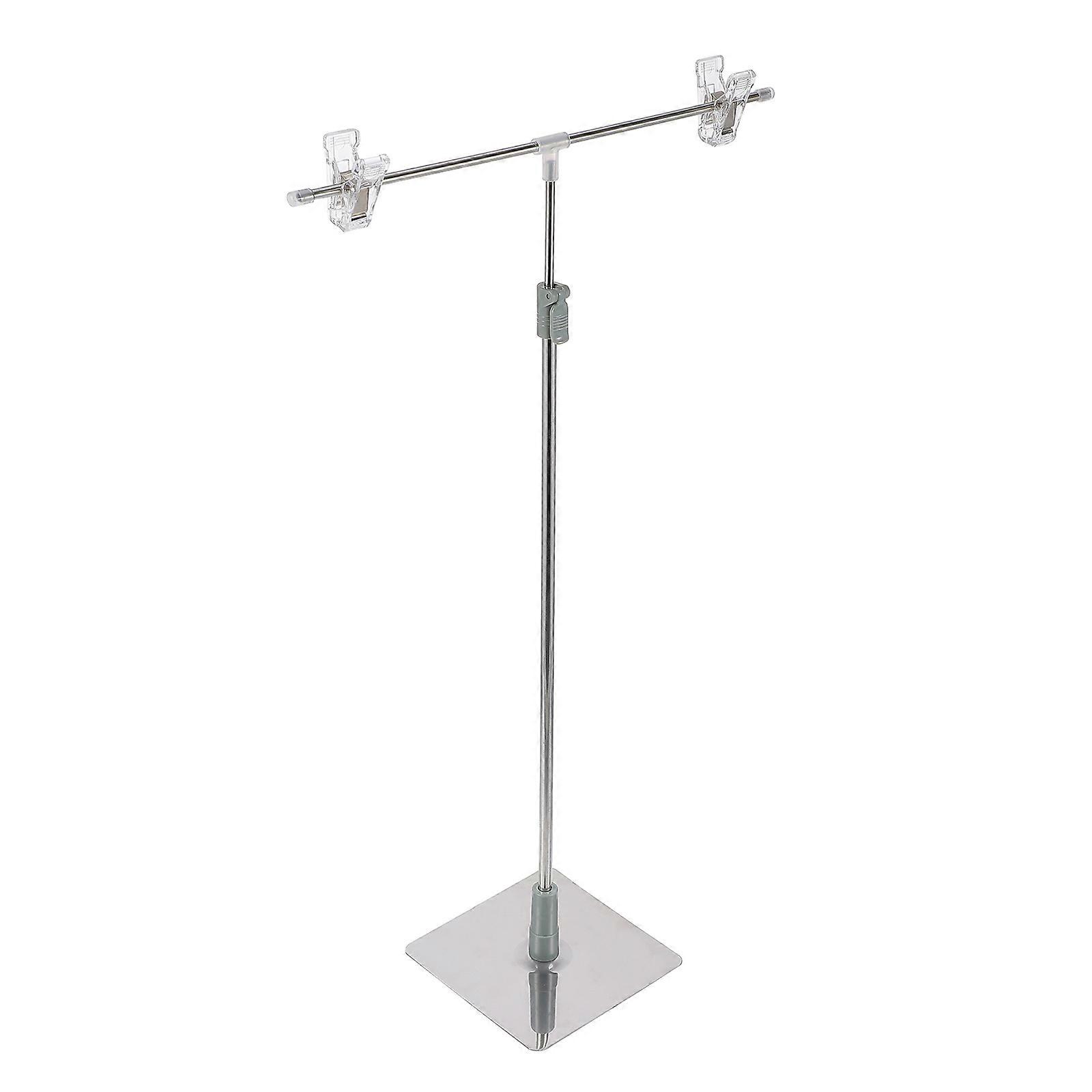 Metal T Shaped Poster Rack for Advertising Adjustable 1Set