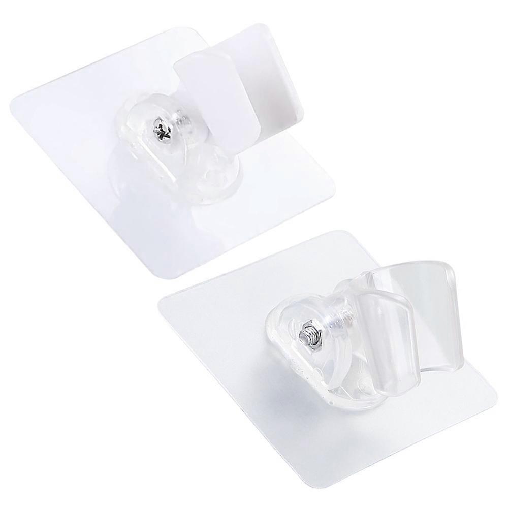 2Pcs Adjustable Shower Head Holders for Bathroom Wall Mount Use