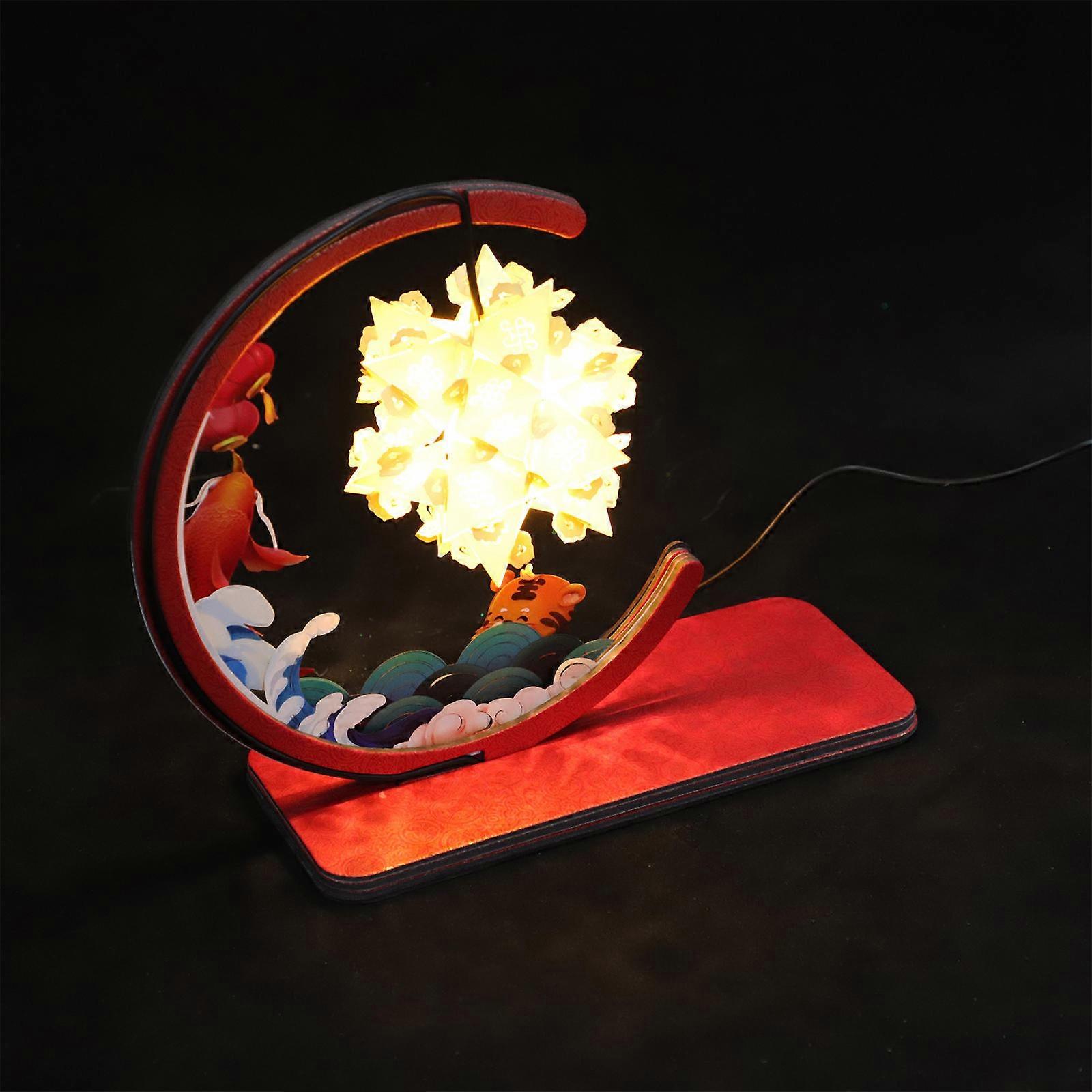 Paper Carving Light Creative Lamp for Decor 1Set DIY Bedside Night Light