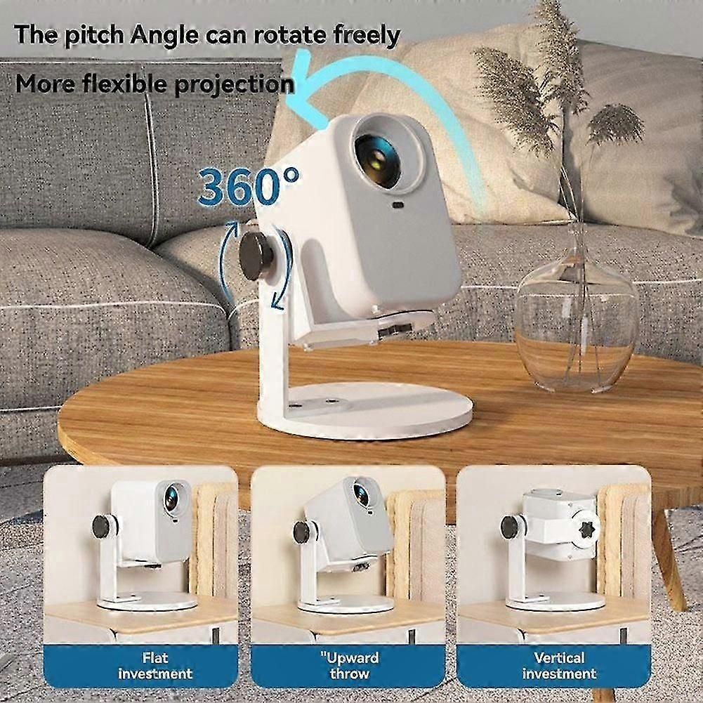 Desktop Projector Stand with 360 Rotation, Adjustable Holder for LCD/DLP Projectors