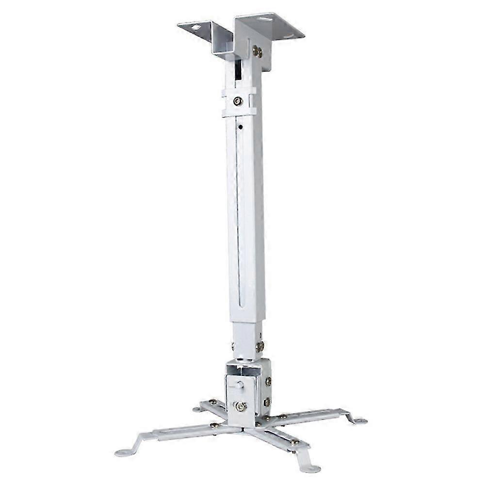 White Universal 15KG Loading Adjustable Projector Ceiling Wall Mount Bracket Holder for LED
