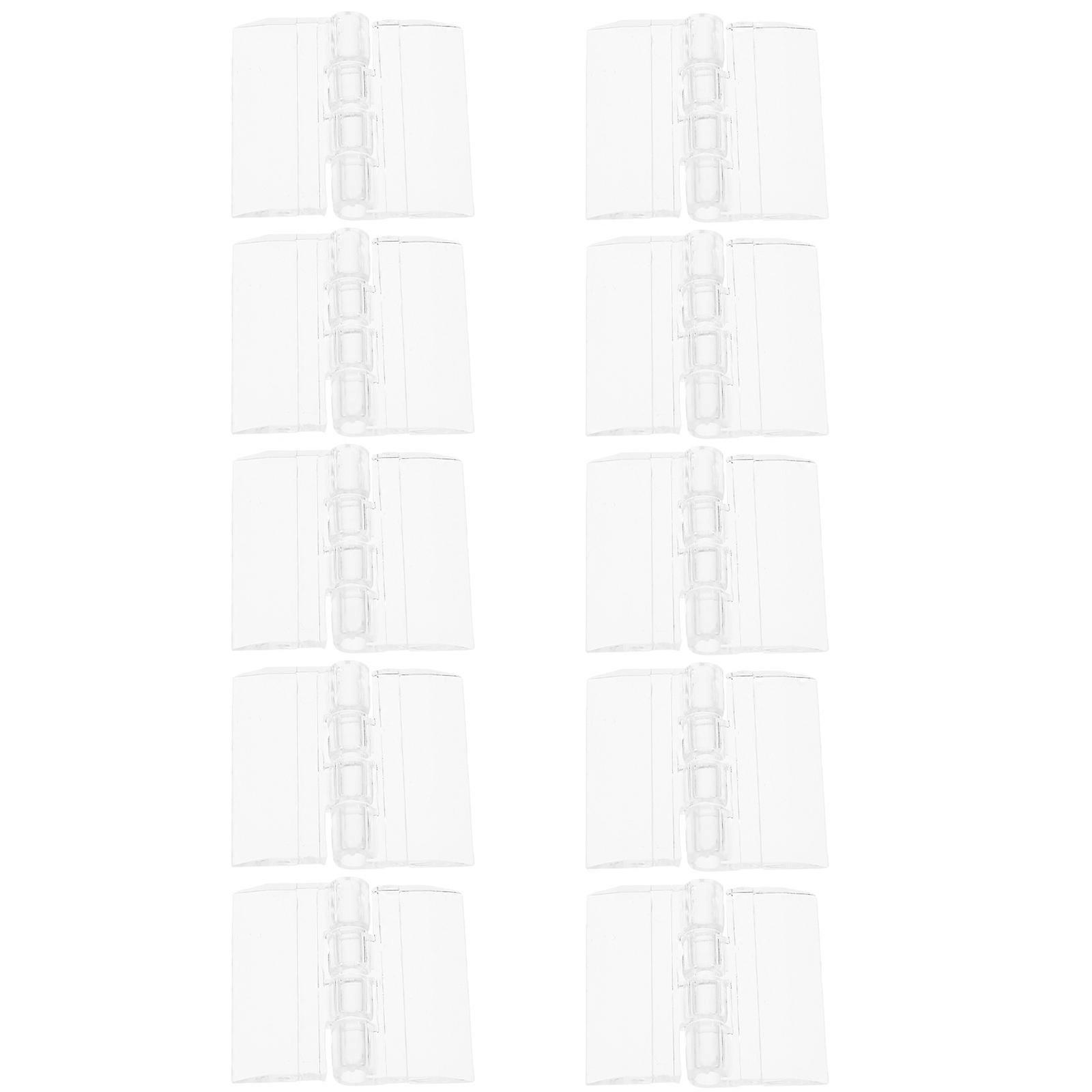 Transparent Acrylic Hinges for Small Cabinet Boxes 50Pcs Set