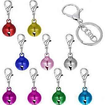 Cat Collar Bell 18PCS Small Loud Multicolor Dog Bells for Pet Tracking Anti Lost Training, Pets Pendant Accessories Anti Theft Bells Charm for