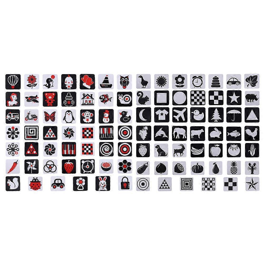 Infant Visual Stimulation Cards Learning Cards for Daily Use 2Sets