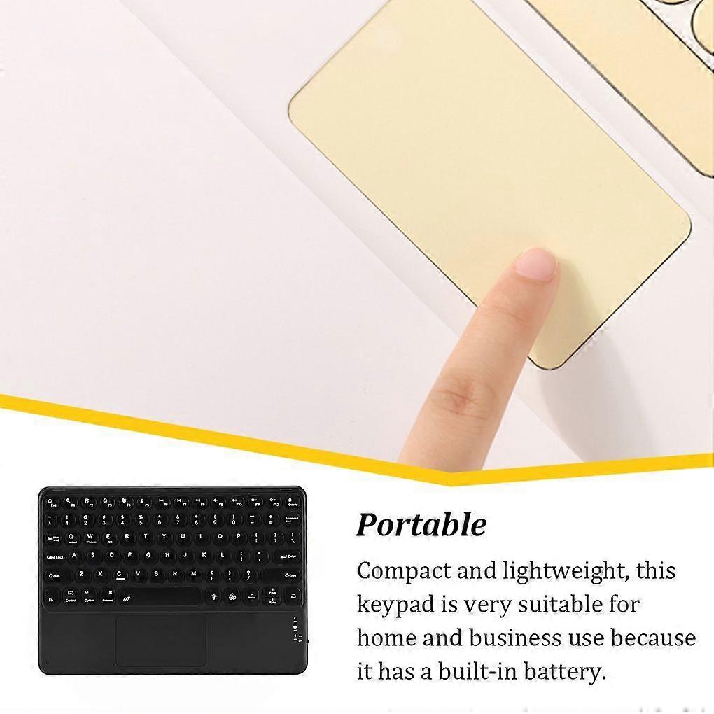1/2 Wireless Bluetooth-compatible Keyboard Universal 79 Keys Keypad Portable Electronic Cellphone Computer Touchpad