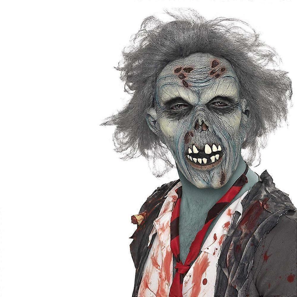 Rutten zombiemask, grå