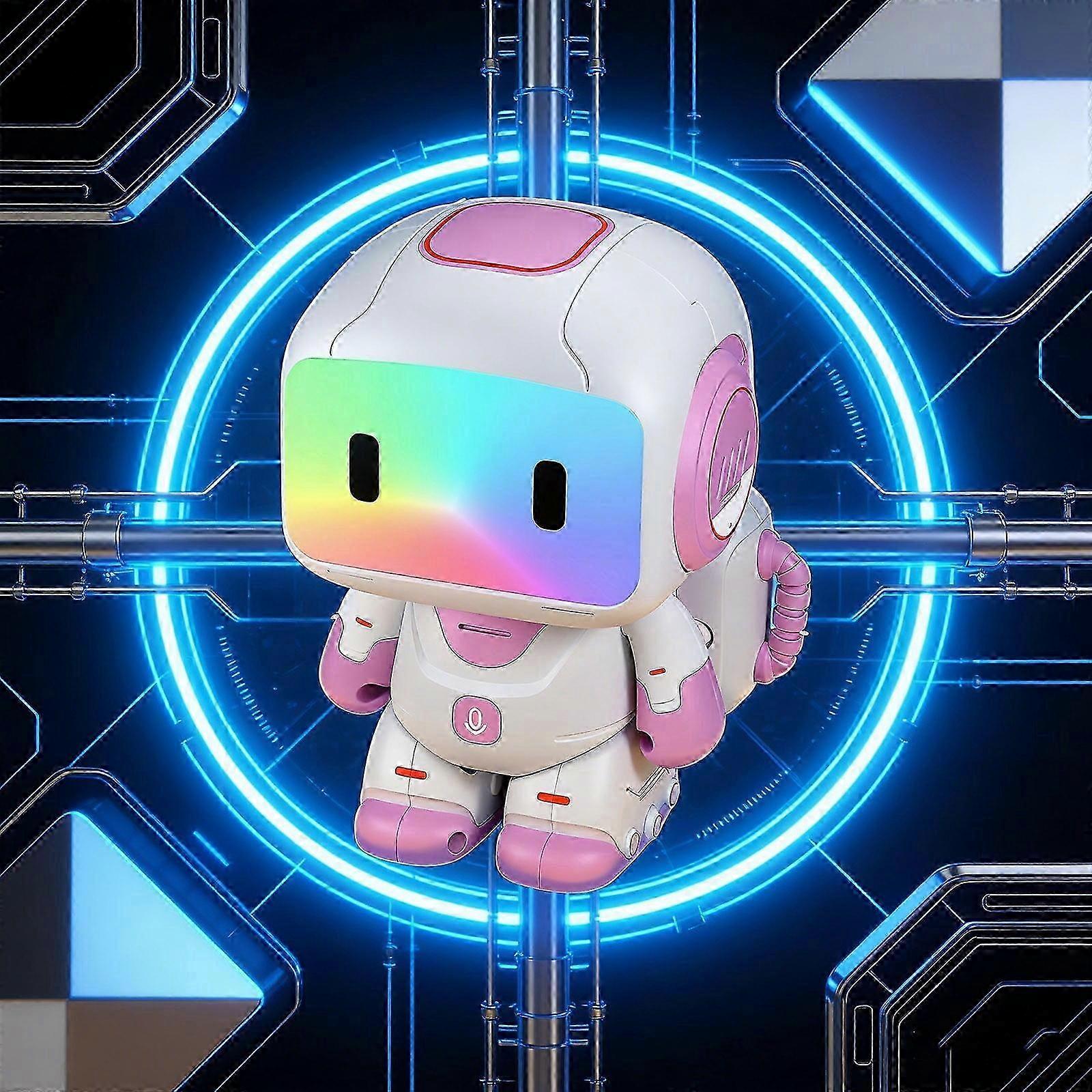 Remote Control Robot Toy with Touch Sensor, Programmable Actions, Music & Light Changing for Interactive Educational Play