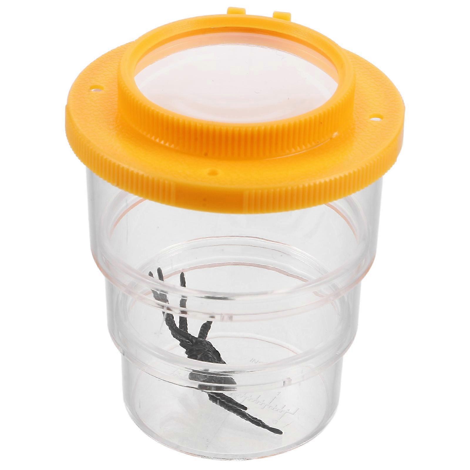 Orange Insect Observation Container for Science Learning with Magnifier