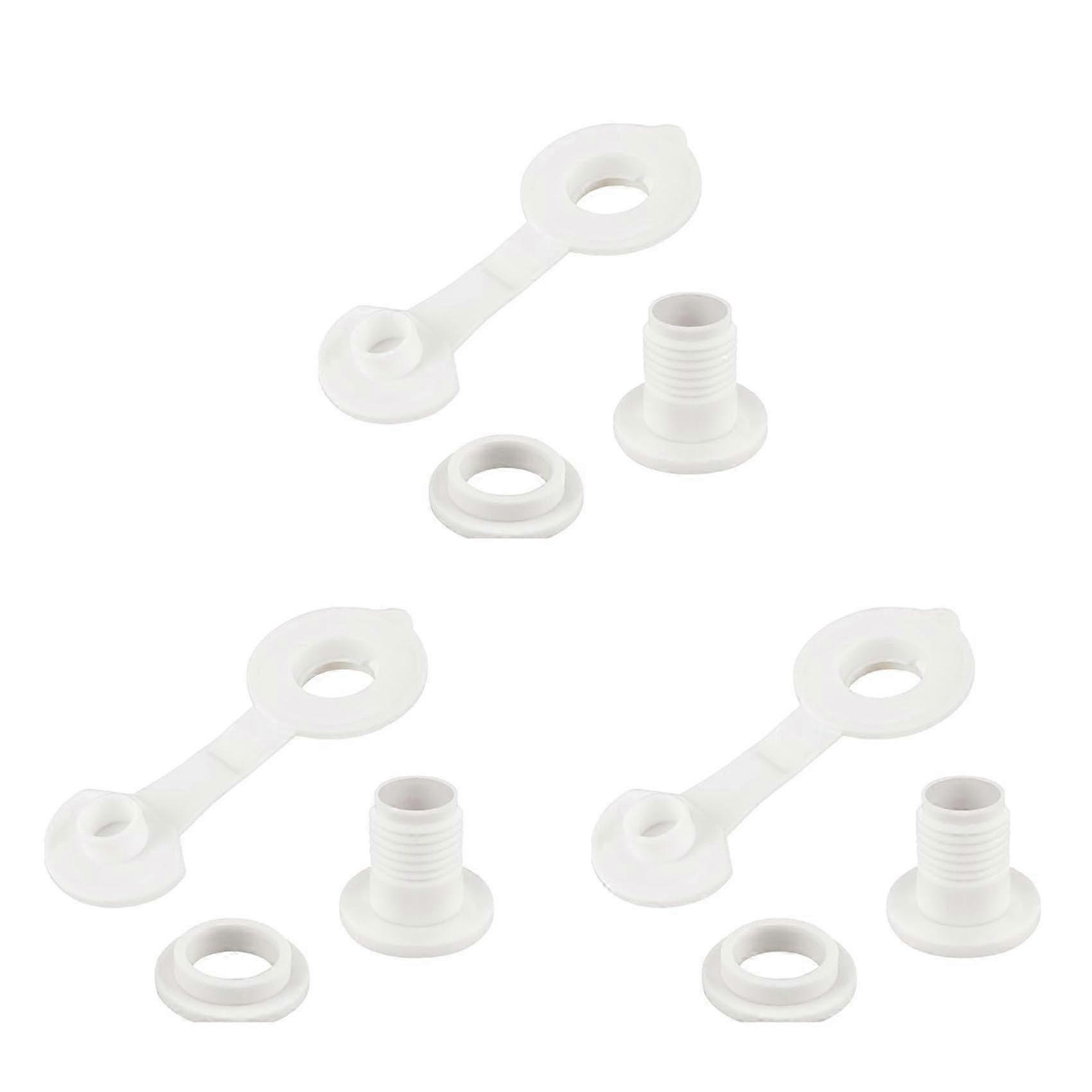 3X Cooler Drain Plug Cooler Plug Replacement Triple Snap Drain Plug Cooler Plug Assembly compatible with Coolers